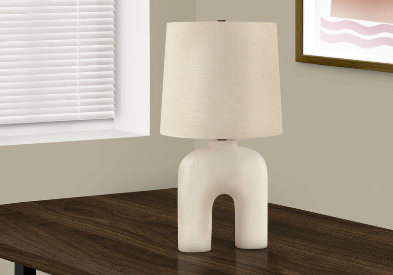 Lighting, Table Lamp, Resin, Modern - Cream