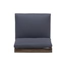 Acacia Wood Outdoor Club Chair With Cushions