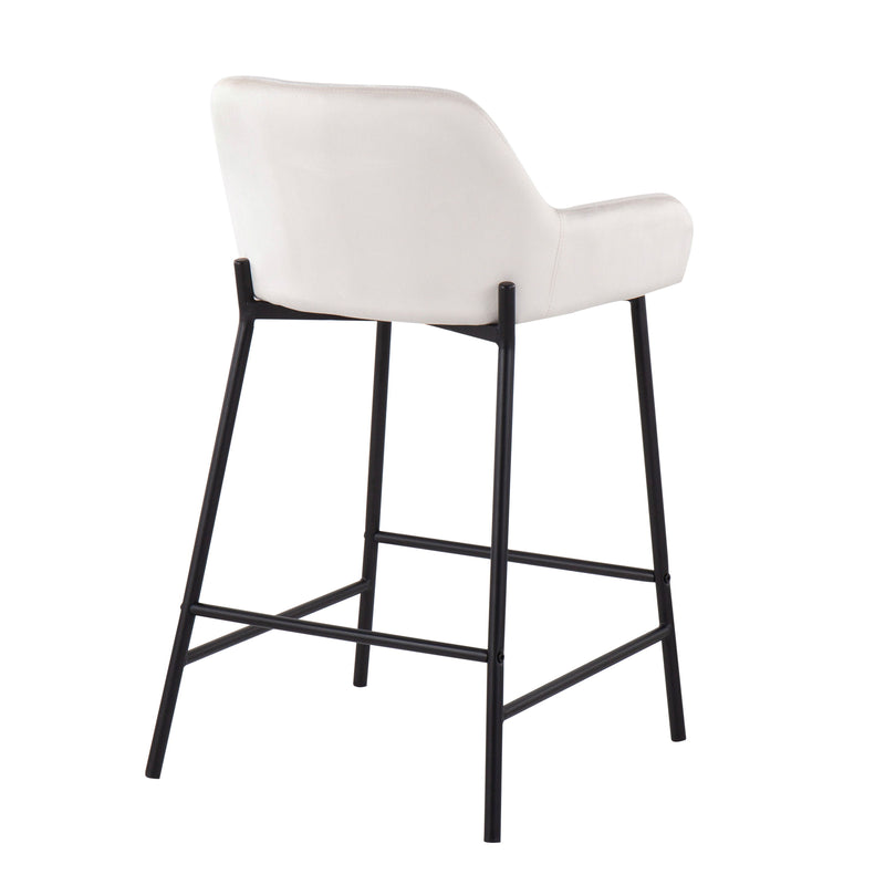 Daniella - Industrial Fixed Height Counter Stool (Set of 2)