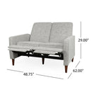 Manville - Contemporary Tufted Loveseat Pushback Recliner