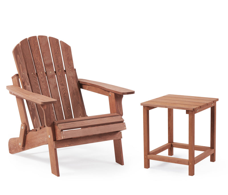 Oversize Outdoor Folding Adirondack Chair, Patio Chair For Garden