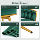 Modern Low Back Upholstered Counter Height Bar Stools (Set of 2)