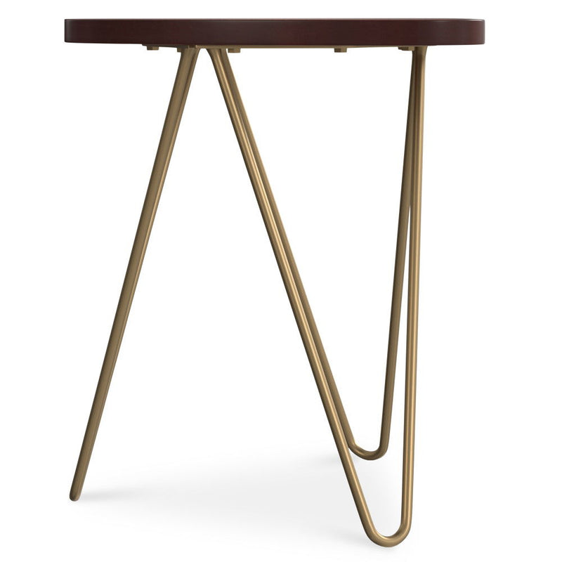 Patrice - Handcrafted Metal And Wood Accent Table