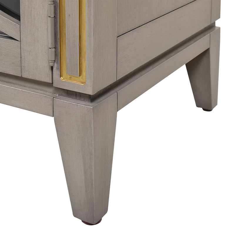 Dauphin - TV Stand Storage Display Console Table - Gray Cashmere