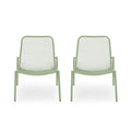 Outdoor Iron Chair With Mesh Design