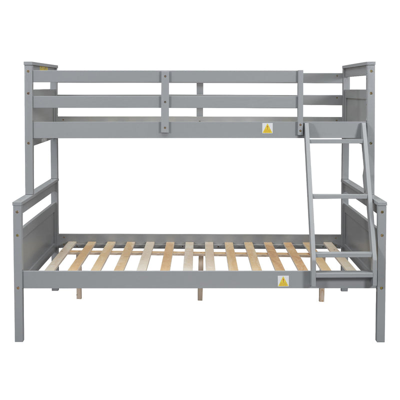 Bunk Bed With Ladder And Safety Guardrail