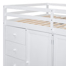 Loft Bed With Built In Wardrobes, Cabinets And Drawers