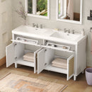 Bathroom Vanity With Double Sink, Large Storage Space