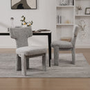 Armless Curved Back Accent Chairs