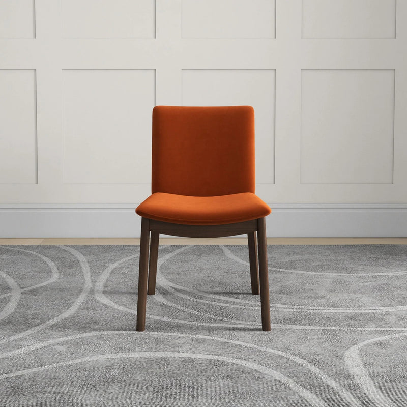 Laura - Mid-Century Modern Solid Wood Dining Chair (Set of 2)