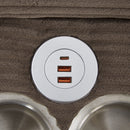 Modern U-Shaped Sectional Sofa With Storage Ottomans