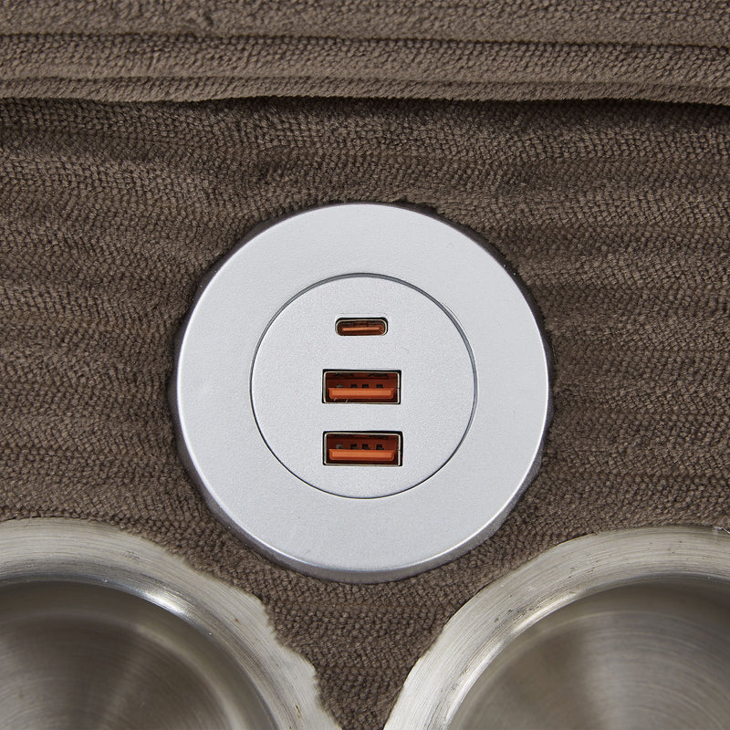 Modern U-Shaped Sectional Sofa With Storage Ottomans