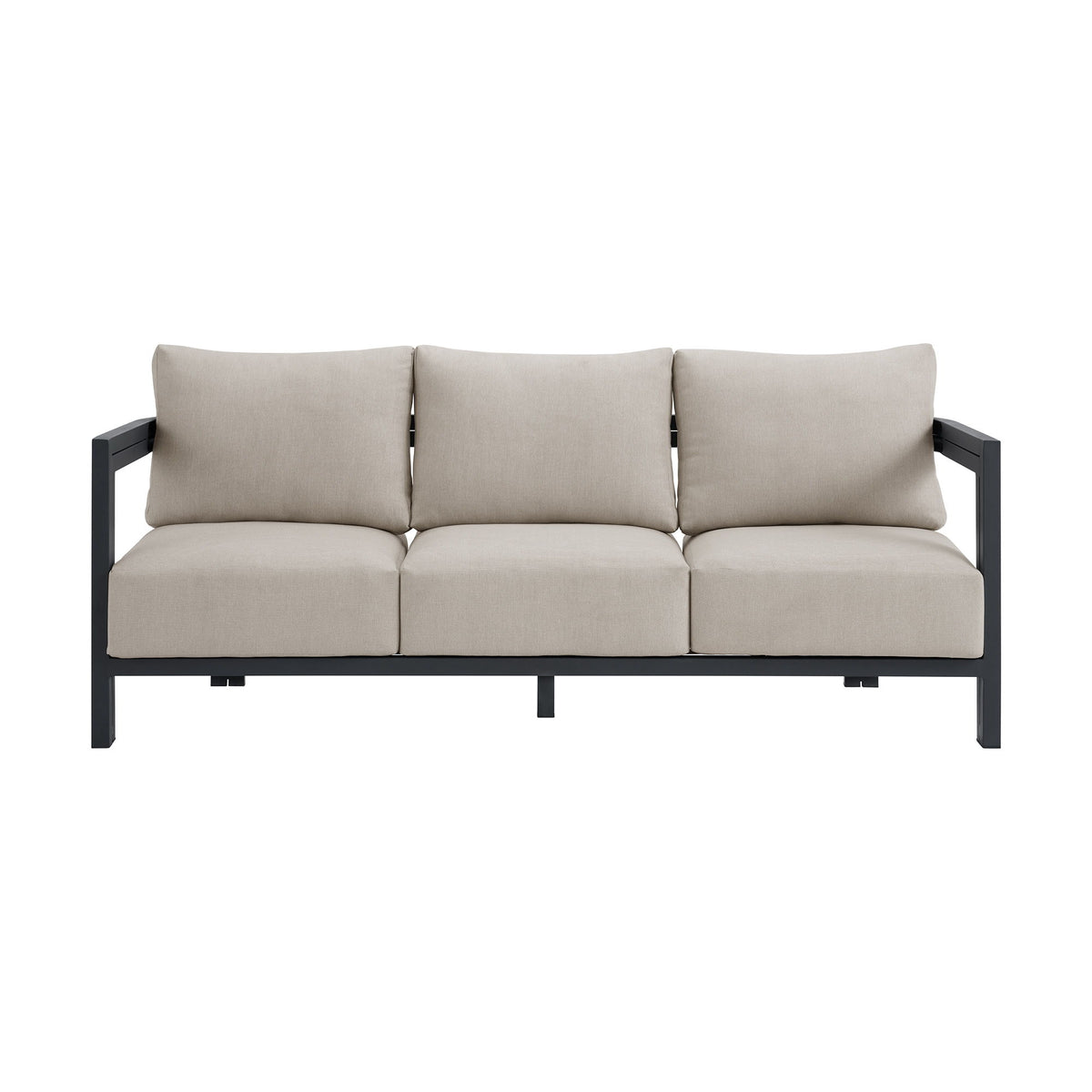 Playa Sofa With 2 Pillows in Dark Gray / Beige by Elements International, view 8