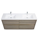 Bathin Freestanding Bathroom Vanity With Double Sinks, Bathroom Storage Vanity Cabinet With Stone Resin Countertop And Soft Close Drawers