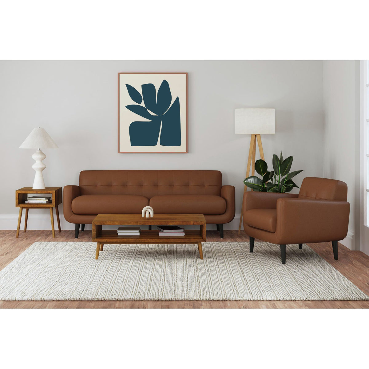 Hadley II Sofa in Black by Elements International, view 14