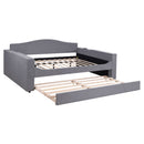 Upholstered Daybed With Storage Armrests, Trundle And Latest Integrated Bluetooth Audio System