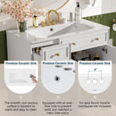 Bathroom Vanity With Sink, Soft Close Doors, Adjustable Shelves