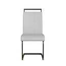 Modern Dining Chairs With High Back Upholstered Design Metal Legs