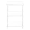 3 Tier Accent Table, Side Marble Look Contemporary & Modern