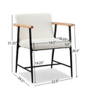 Modern Dining Chair With Iron Frame (Set of 2)