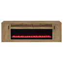 Eddy - 79" 2-Door TV Stand Fireplace Media Console - Mango