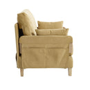 Mid Century Modern Foldable Sofa Bed, 3 In 1 Convertible Sleeper With 3 Pillows