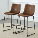 Retro Bar Chairs, Comfortable Stools (Set of 2)