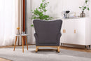 Modern Rocking Chair, Upholstered Accent Chair For Nursery, Small Contemporary Rocke