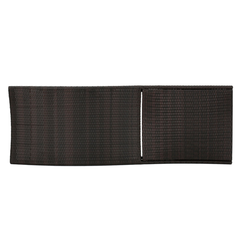 Salem - Wicker Chaise Lounge Adjustable Rattan Outdoor Chair Set - Brown Multi