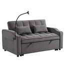 Sofa Bed With Trundle For Small Rooms - Dark Gray