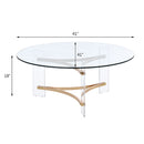 Sosi - Coffee Table - Gold Finish - Atlantic Fine Furniture Inc