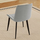 Modern Dining Chair With Carbon Steel Legs