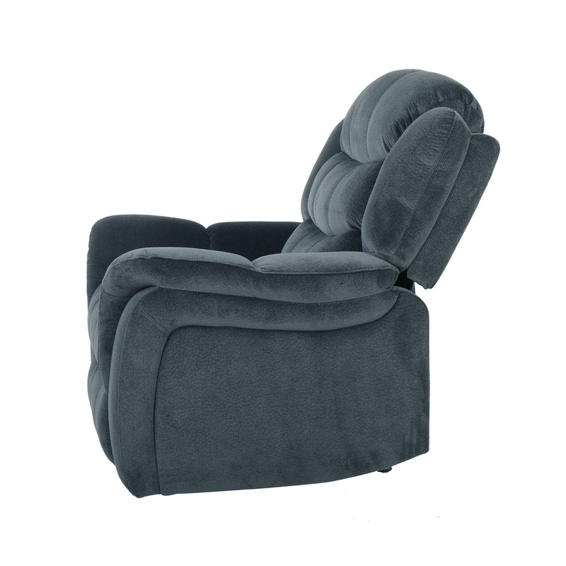 Classic Design, Plush Fabric, Glider Recliner