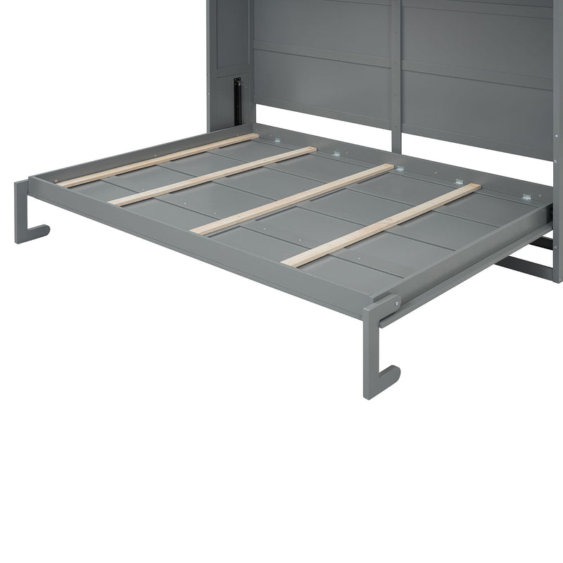 Murphy Wall Bed With Top Cabinets & Wine Rack