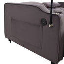 Modern Velvet Loveseat With Pullout Bed, Adjustable Reclining Backrest