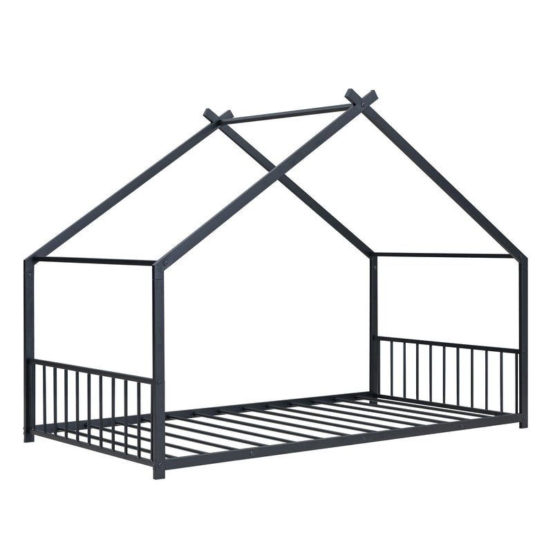 Metal House Bed