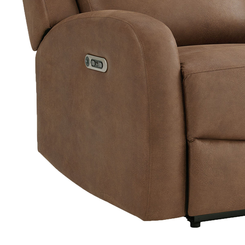 Avanti - PU Power Motion Loveseat With Power Motion Head Recliner & Console