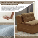 Multi Functional Sectional Sofa Bed With Independent Chaise Lounge And Functional Blanket