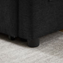 3 In 1 Convertible Sleeper Sofa Bed, Reclining Backrest, Pillows, Pockets