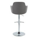Boyne - Contemporary Adjustable Barstool With Swivel & Rounded T Footrest (Set of 2)