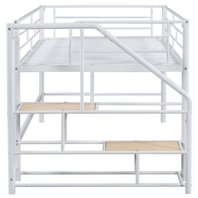 Loft Bed With Storage Stairs And Metal Frame