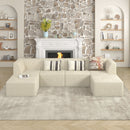 Modern Minimalist Corduroy Corner Sofa Sleeper