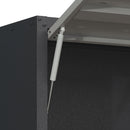 Heavy Duty Metal Wall Mounted Tool Storage Cabinet Steel Metal Garage Storage Cabinet - Black / Gray