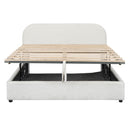 Upholstered Platform Bed With Hydraulic Storage System