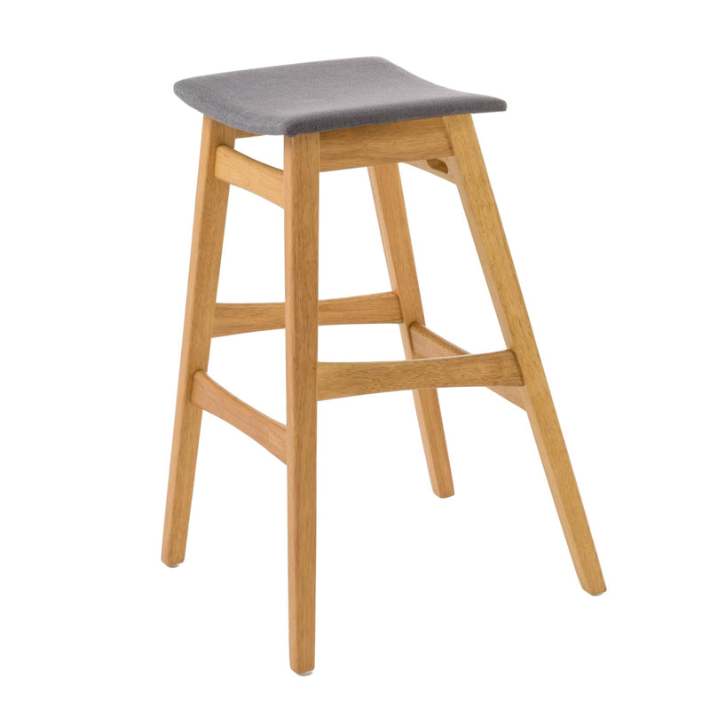 Modern Bar Stool Set With Upholstered Seating