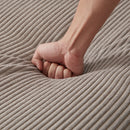 Convertible Chaise Lounge Sofa Chair With USB Ports, Cup Holders, Phone Holder And Storage