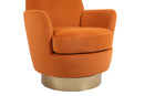 Teddy Swivel Barrel Chair, Swivel Accent Chairs Armchair For Living Room