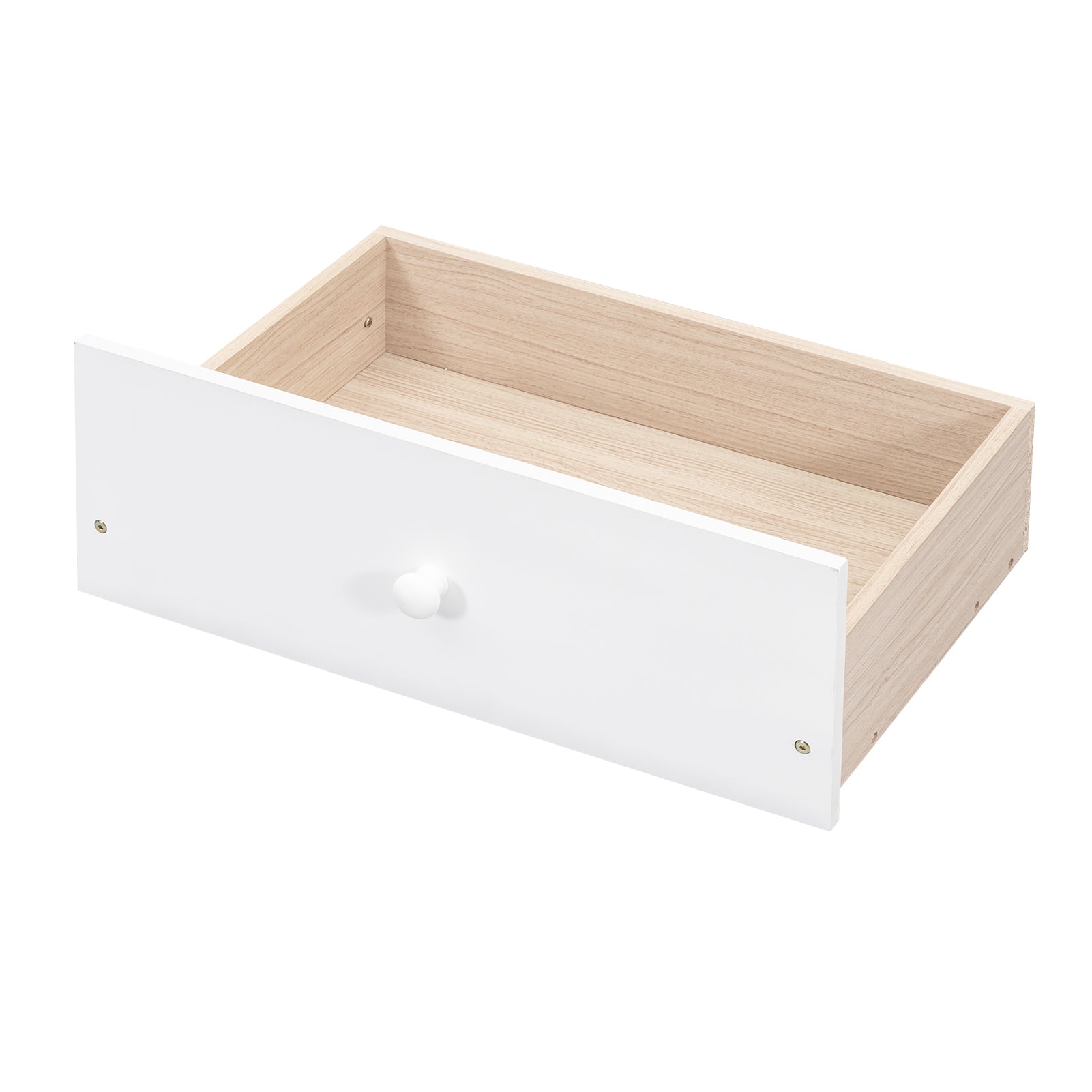 Full Size Platform Bed with Storage Headboard, Charging Station and 2 Drawers, White - Atlantic Fine Furniture Melbourne FL