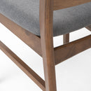 Modern Dining Chair With Upholstered Seat And Wood Frame