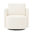 360° Modern Swivel Chair With Upholstered Curved Design